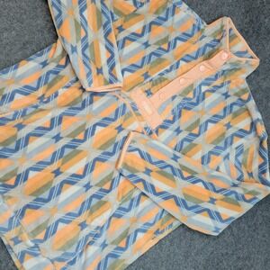 Southern Marsh Sweater Mens 2XL Sunset Canyon Aztec Print Fleece 1/4 Snap Cozy